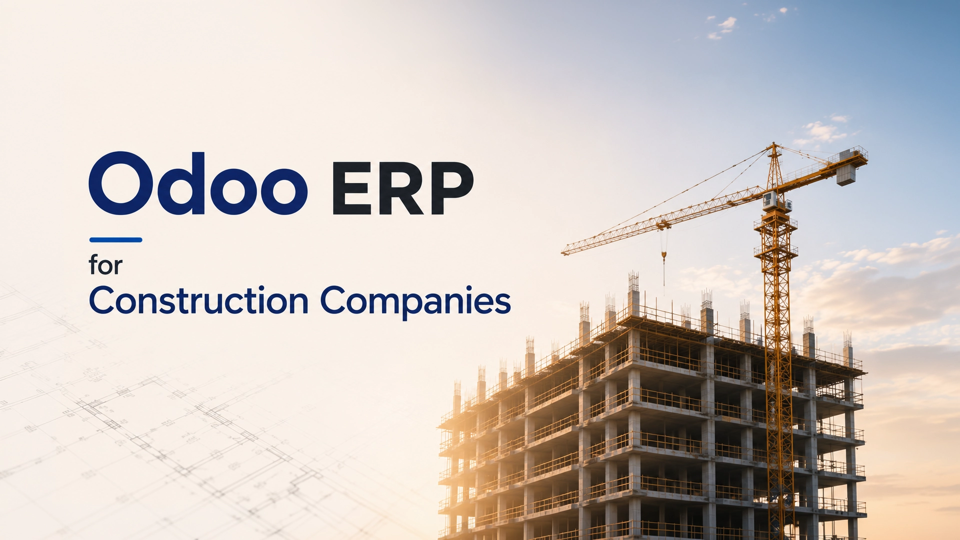 Odoo ERP for Construction Companies